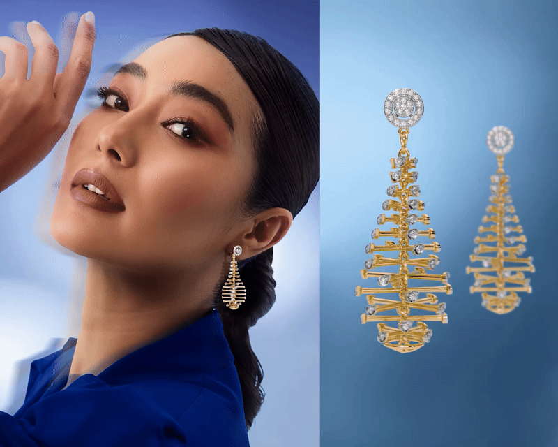 Drop Earrings in Gold & Diamond Designs